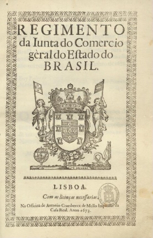 Regimento da Junta do Comercio gèral do Estado do Brasil