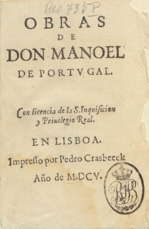 Obras de Don Manoel de Portvgal