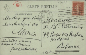 [Bilhete-postal, 1915 set. 23, Paris a Maria Cardoso de Sá Carneiro, Lisboa]