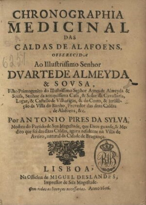 Chronographia medicinal das Caldas de Alafoens