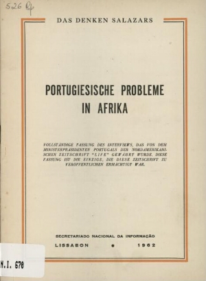 Portugiesische probleme in Afrika